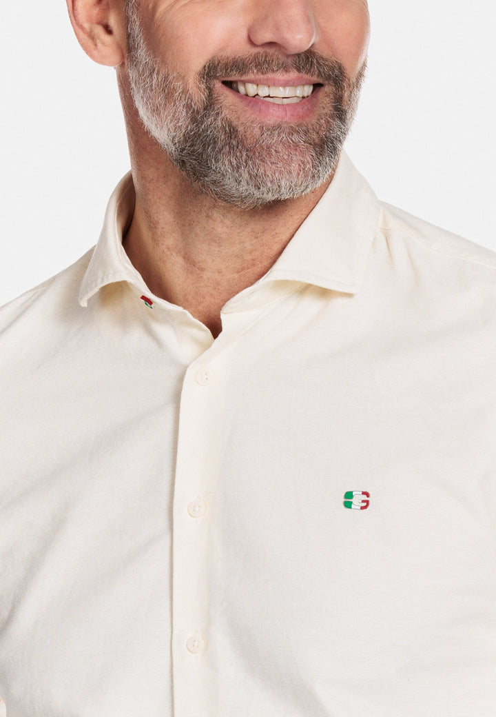 Giordano Geel Lang Modern fit  Effen Overhemd 317804 21