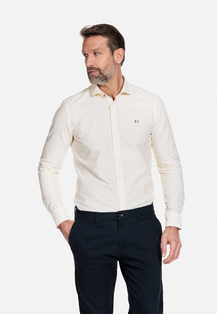 Giordano Geel Lang Modern fit  Effen Overhemd 317804 21