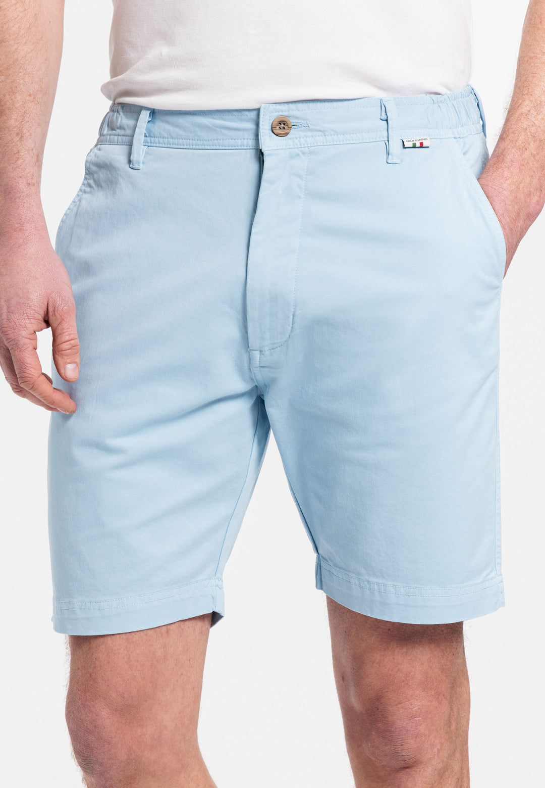 Giordano Porter Elastische Taille Korte Broek - Lichtblauw - 411117-64