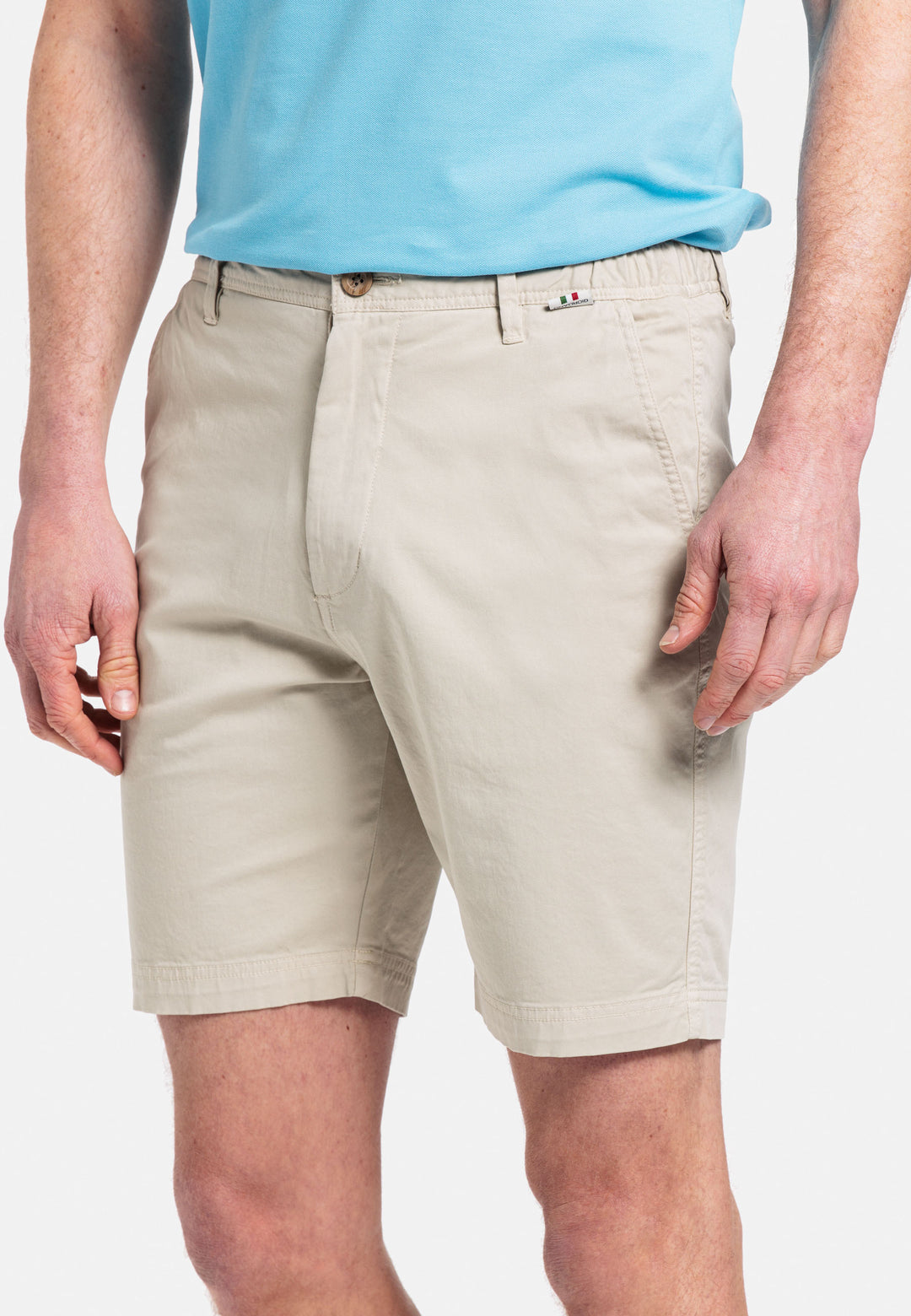 Giordano Porter Elastische Taille Korte Broek - Zand - 411117-81