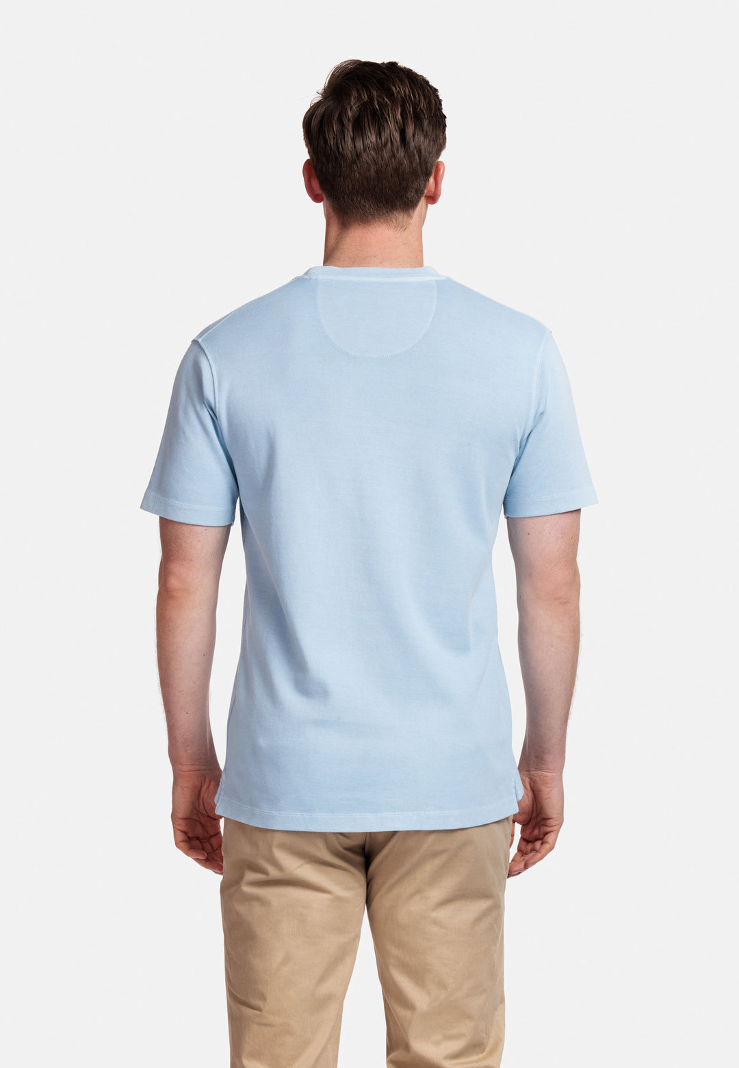 Giordano Jersey Garment Dye T-shirt - Lichtblauw - 415010-61