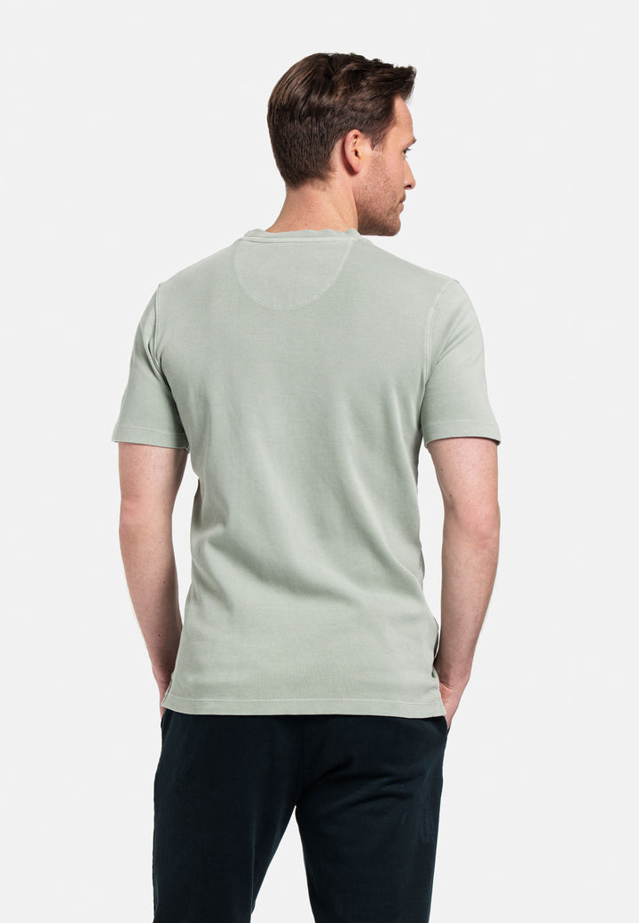 Giordano Jersey Garment Dye T-shirt - Groen - 415010-70
