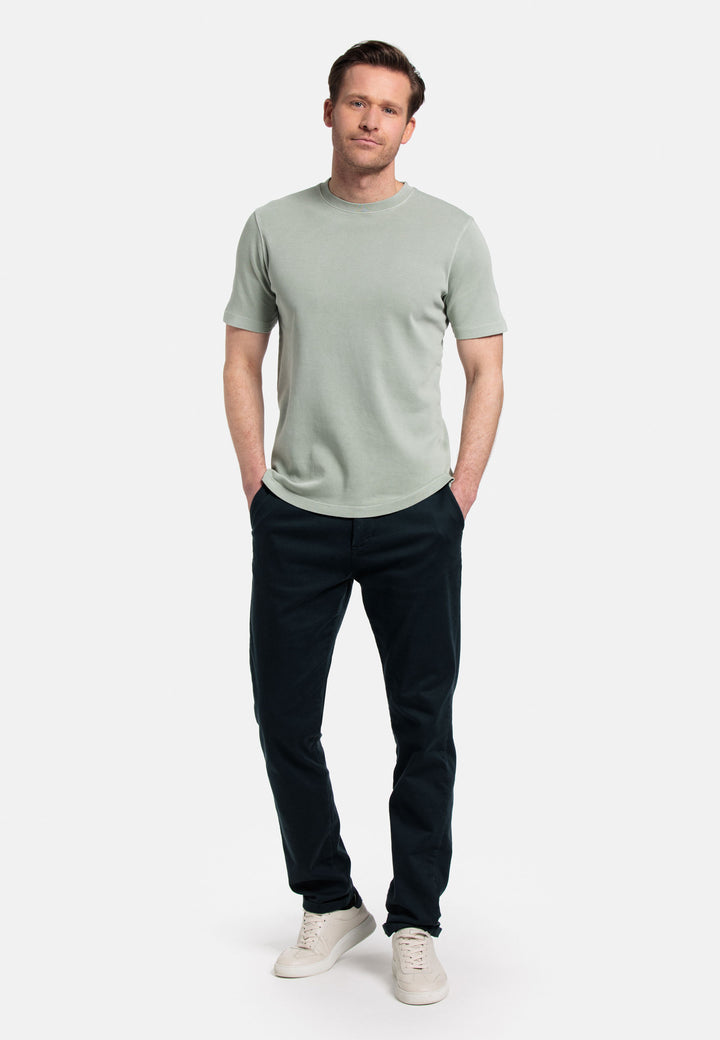 Giordano Jersey Garment Dye T-shirt - Groen - 415010-70
