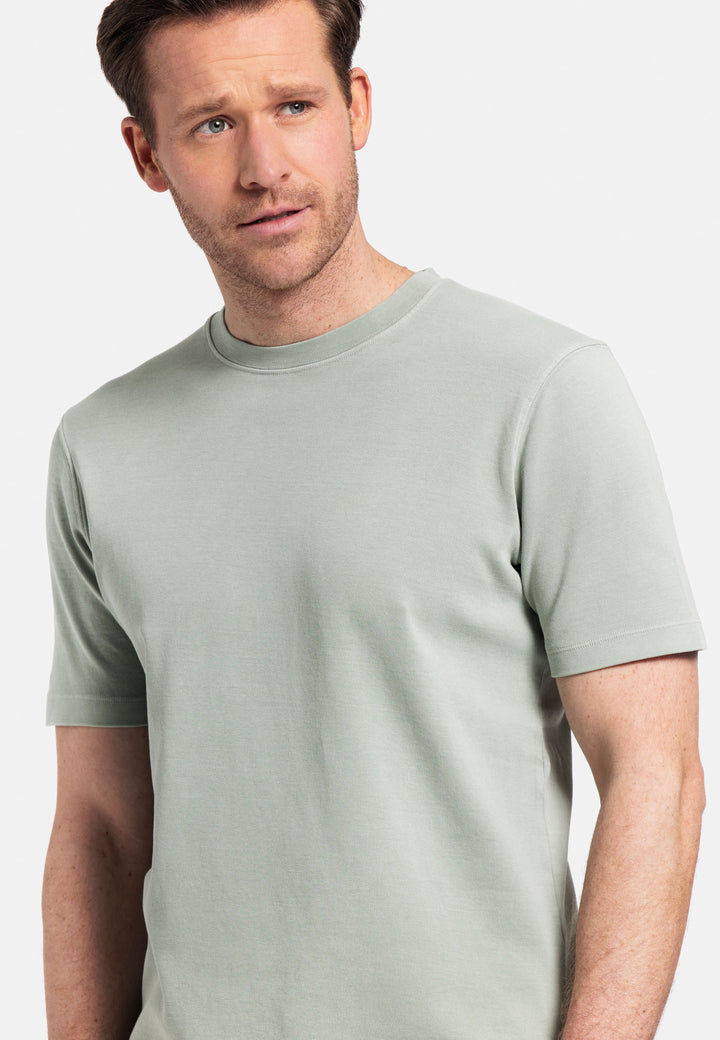 Giordano Jersey Garment Dye T-shirt - Groen - 415010-70