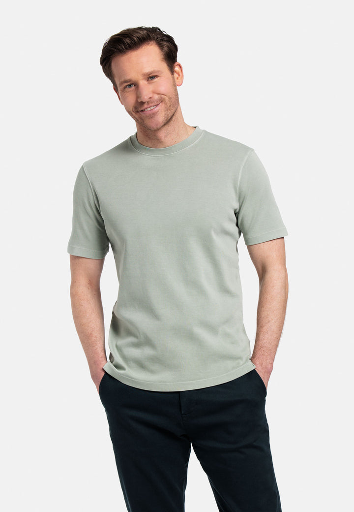 Giordano Jersey Garment Dye T-shirt - Groen - 415010-70