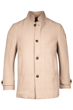 Giordano Benito Korte Wolmix Jas - Bruin - 422621-80