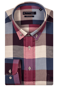 Giordano Ivy Brushed Twill Overhemd - Roze - 427302-50