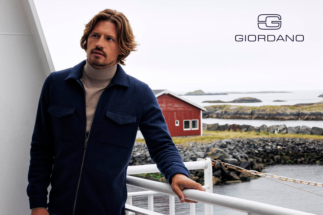 Giordano Carissio Knitted Overshirt - Navy - 427510-60