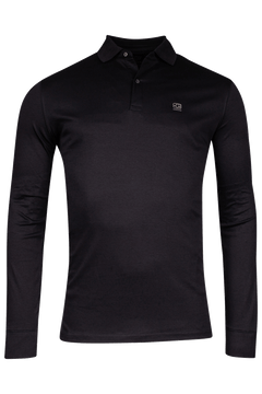 Giordano Landro Liquid Cotton Longsleeve Polo - Navy - 427578-60