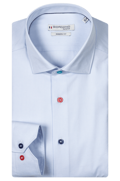 Giordano Maggiore Semi Cutaway Overhemd - Blauw - 427888-61