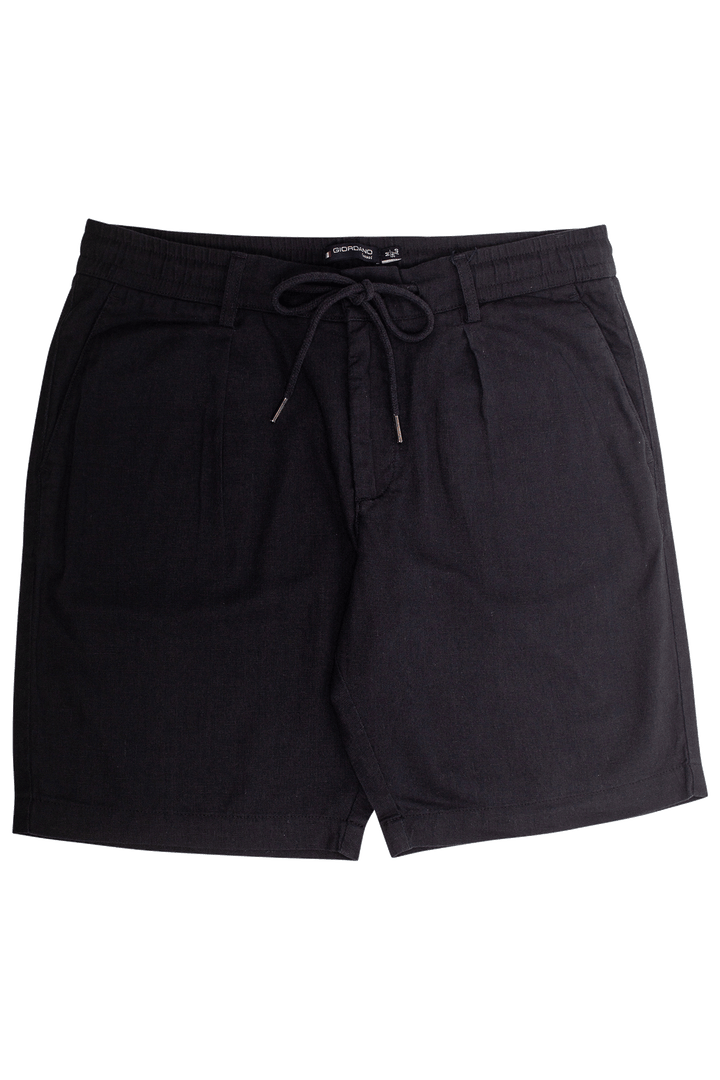 Giordano Positano Linnenmix Korte Broek - Navy - 511110-60