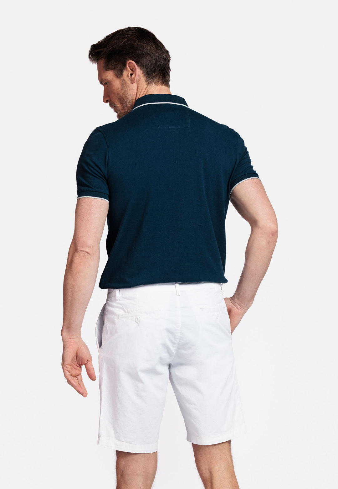 Giordano Stockholm Garment Dyed Korte Broek - Wit - 511115-10