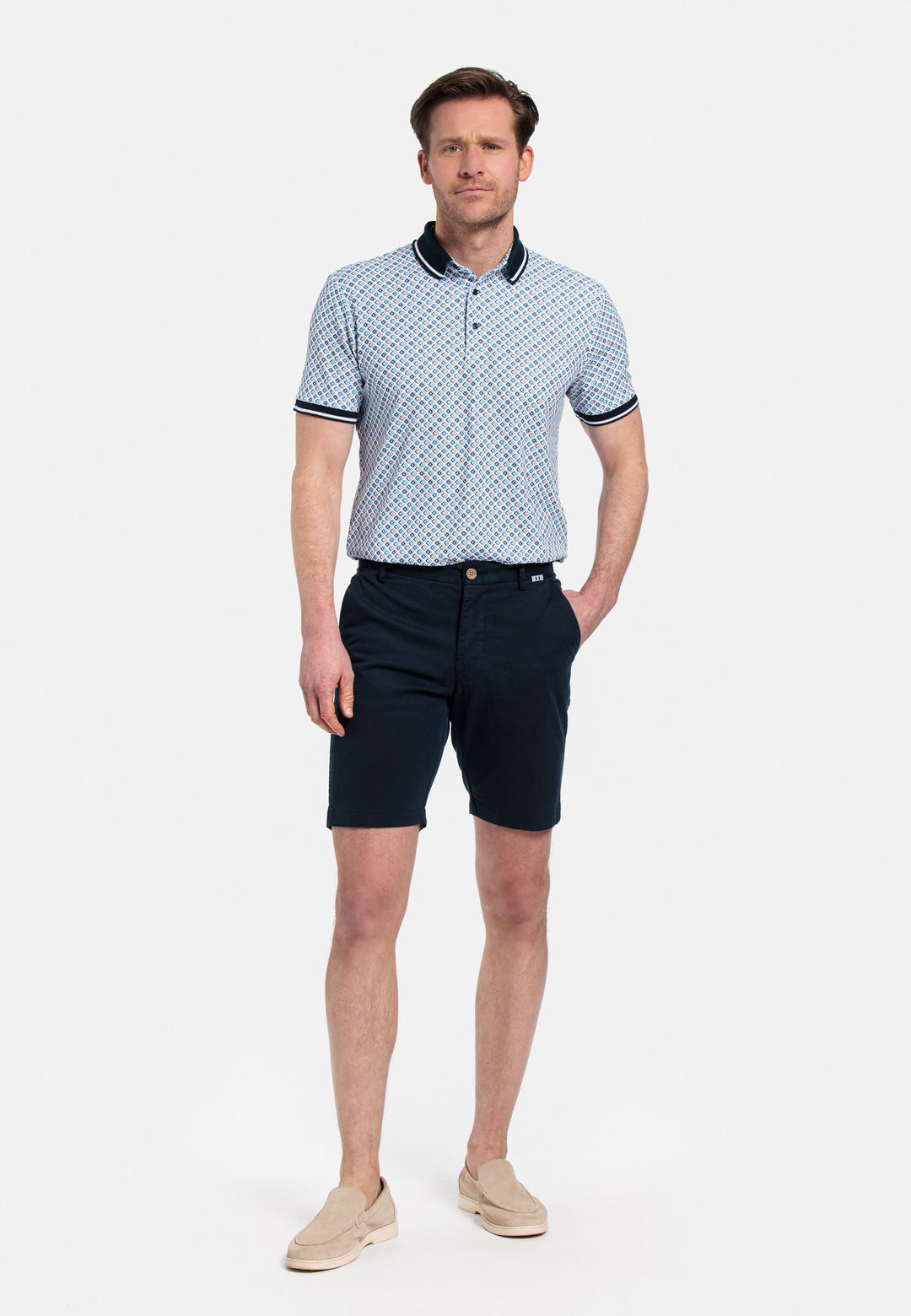 Giordano Stockholm Garment Dyed Korte Broek - Navy - 511115-60