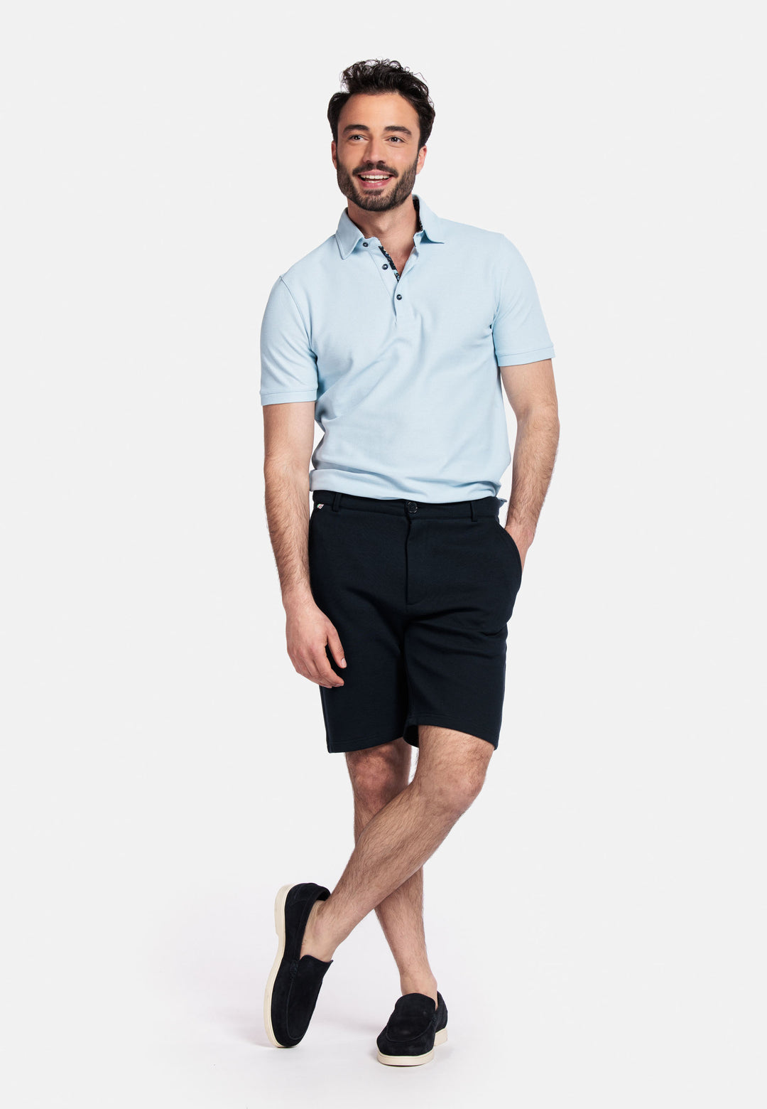 Giordano Isola Comfy Korte Broek - Navy - 511122-60