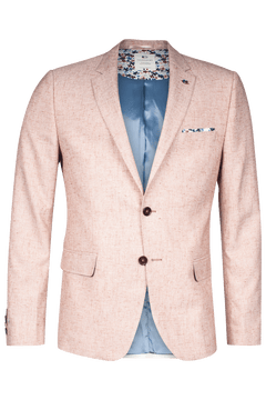 Giordano Robert Linnen Look Colbert - Rood - 512602-31