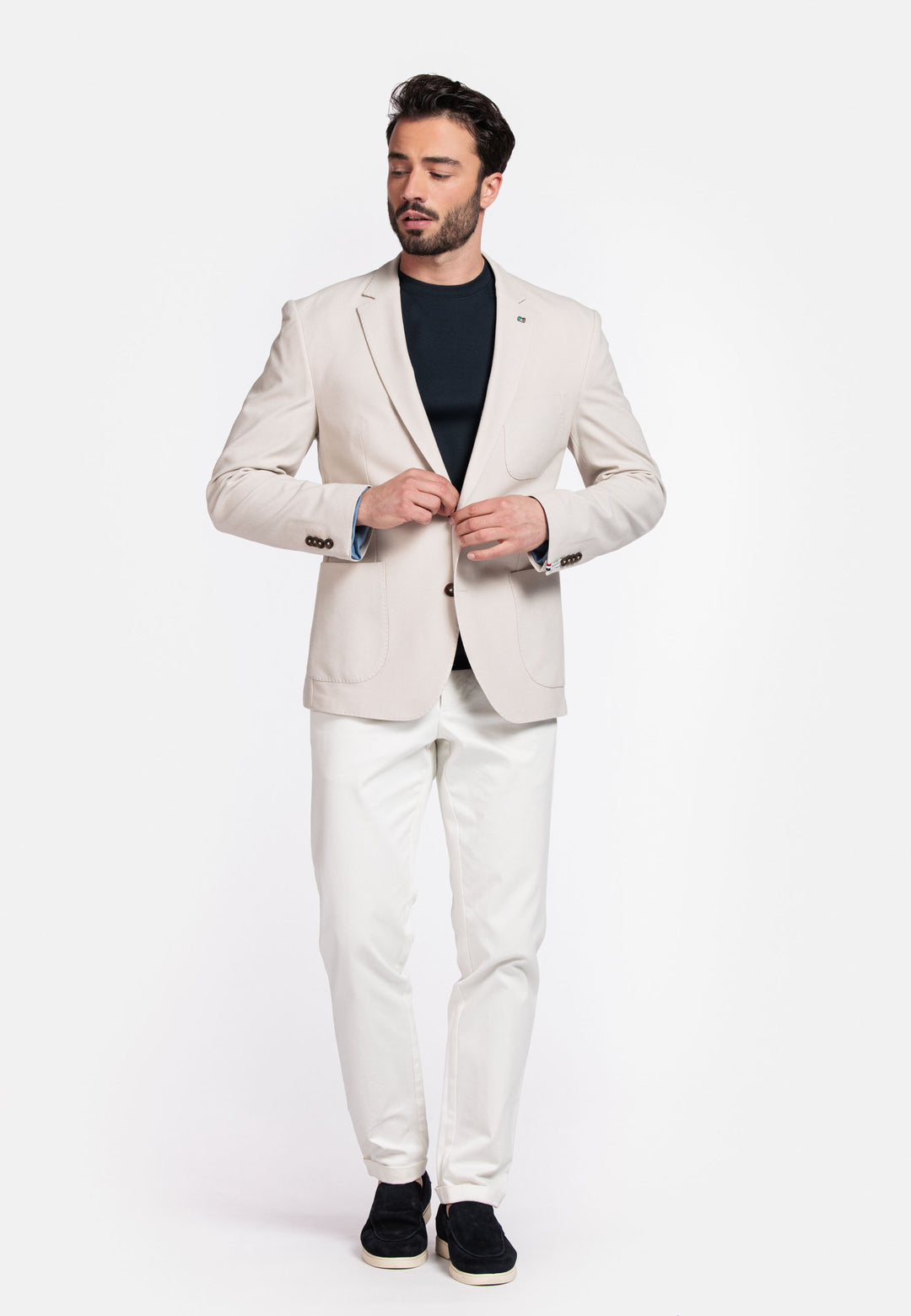 Giordano Paulo Travel Jersey Colbert - Beige - 512604-81