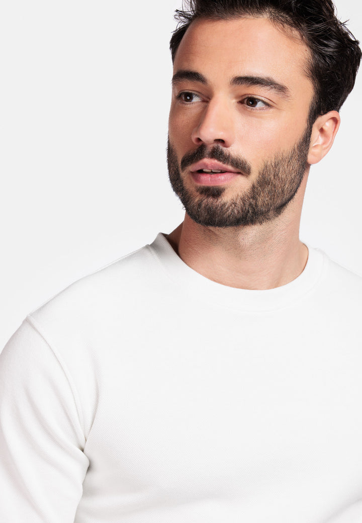 Giordano Amalfi Korte Mouwen Sweatshirt - Winter Wit