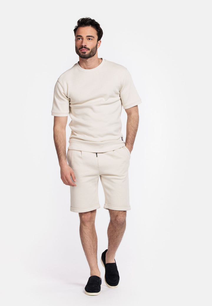 Giordano Amalfi Korte Mouwen Sweatshirt - Beige