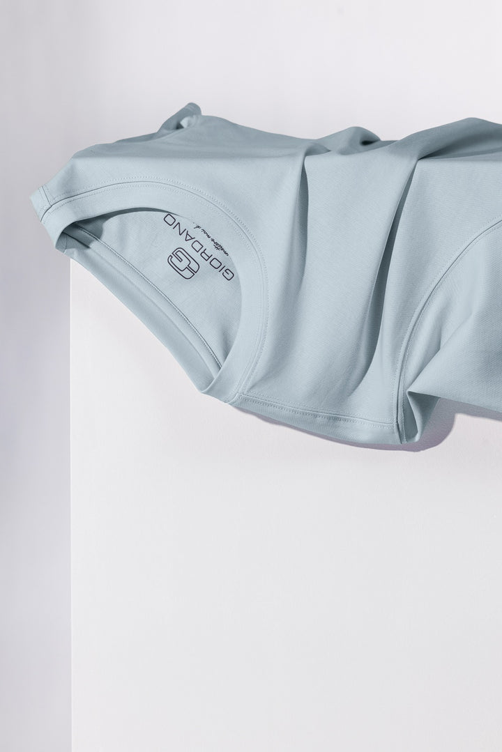 Giordano Luca Liquid Cotton T-shirt - Middenblauw - 515078-62