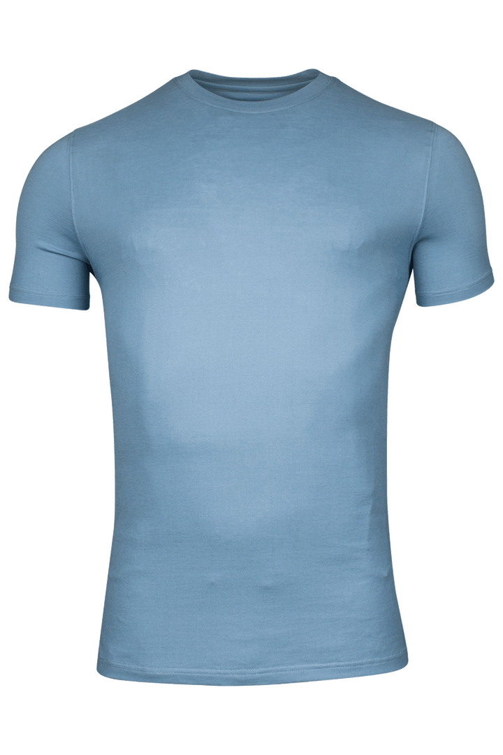 Giordano Luca Liquid Cotton T-shirt - Middenblauw - 515078-62