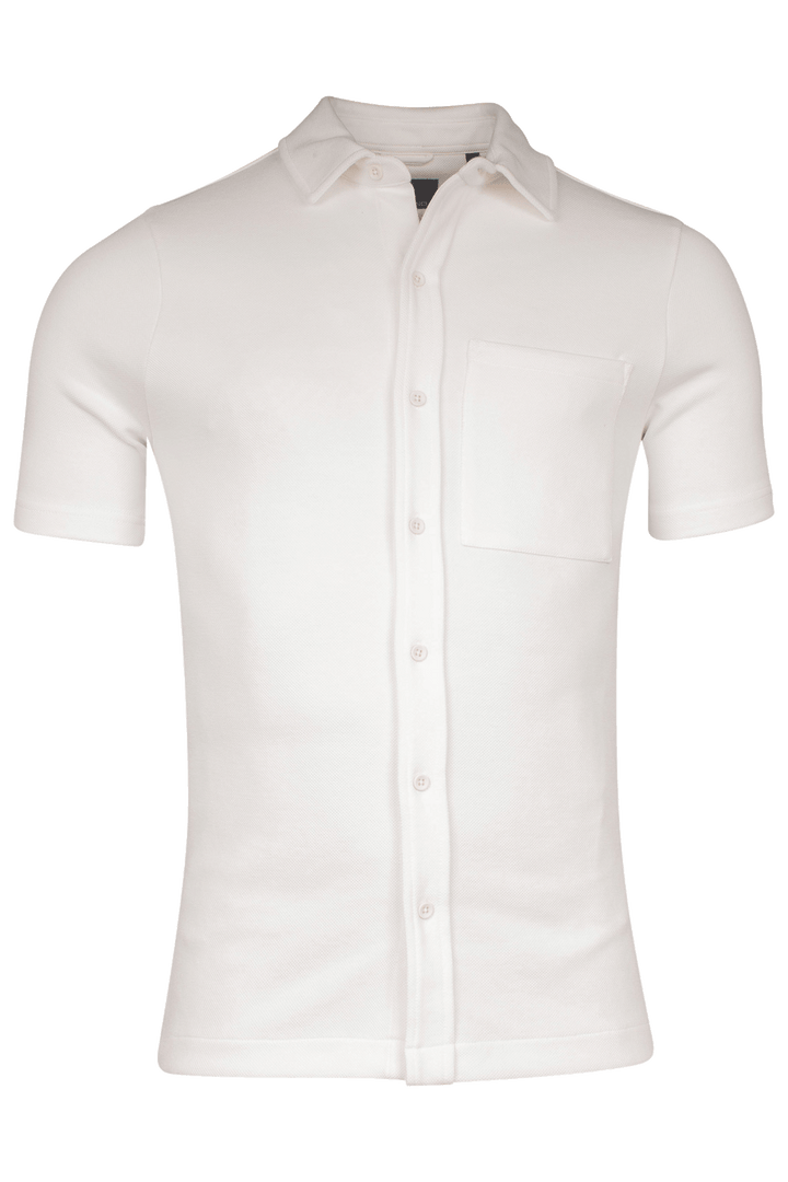 Giordano Puglia Korte Mouw Overshirt - Winter Wit