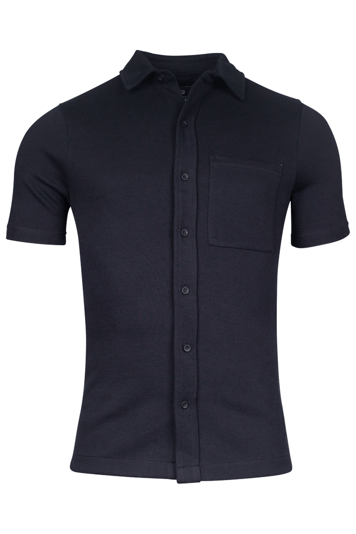 Giordano Puglia Korte Mouw Overshirt - Navy