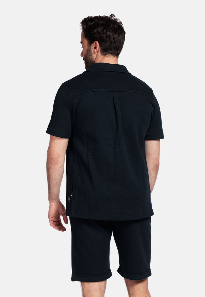 Giordano Puglia Korte Mouw Overshirt - Navy