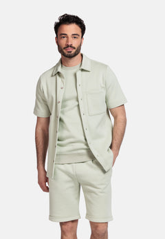 Giordano Puglia Korte Mouw Overshirt - Groen - 516070-70