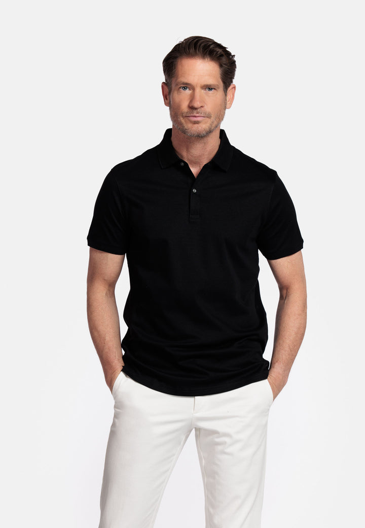 Giordano Lino Liquid Cotton Polo - Zwart