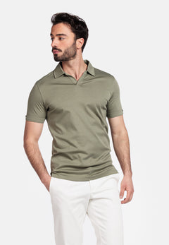 Giordano Portofino Liquid Cotton Polo - Groen - 516579-70