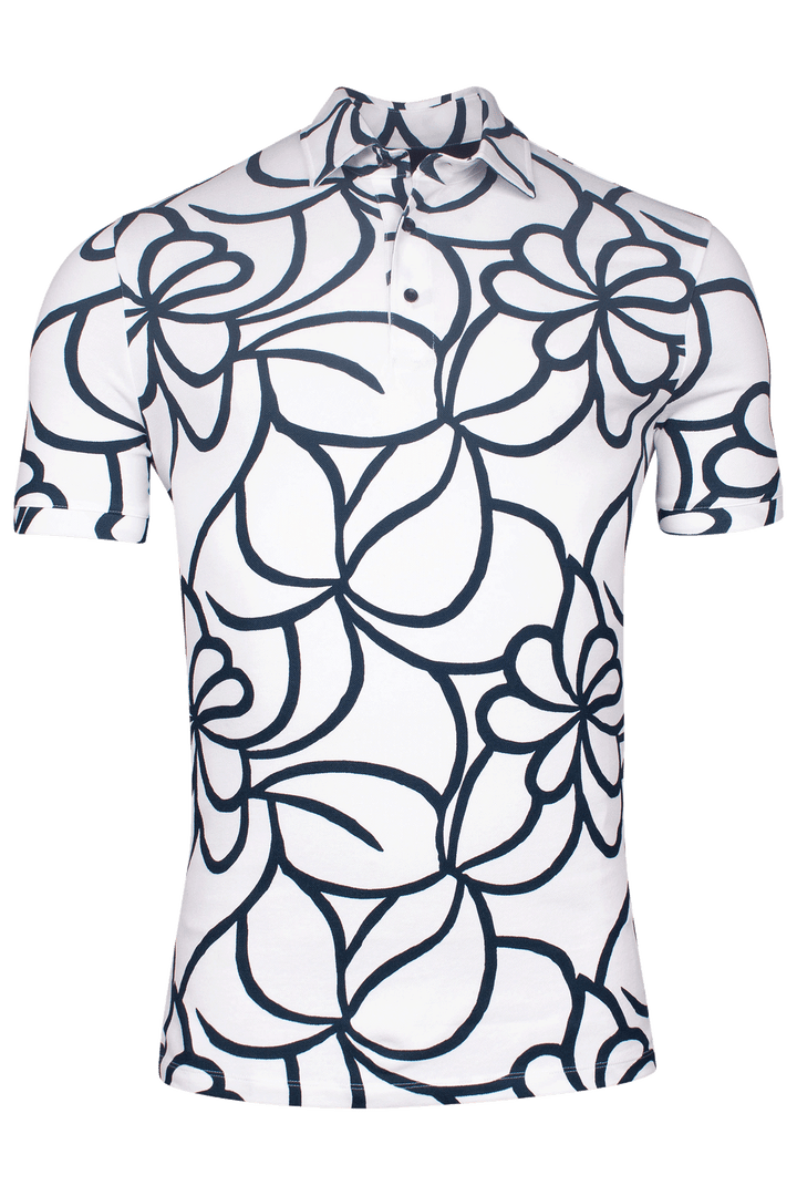 Giordano Formentini Print Polo - Wit - 516582-10