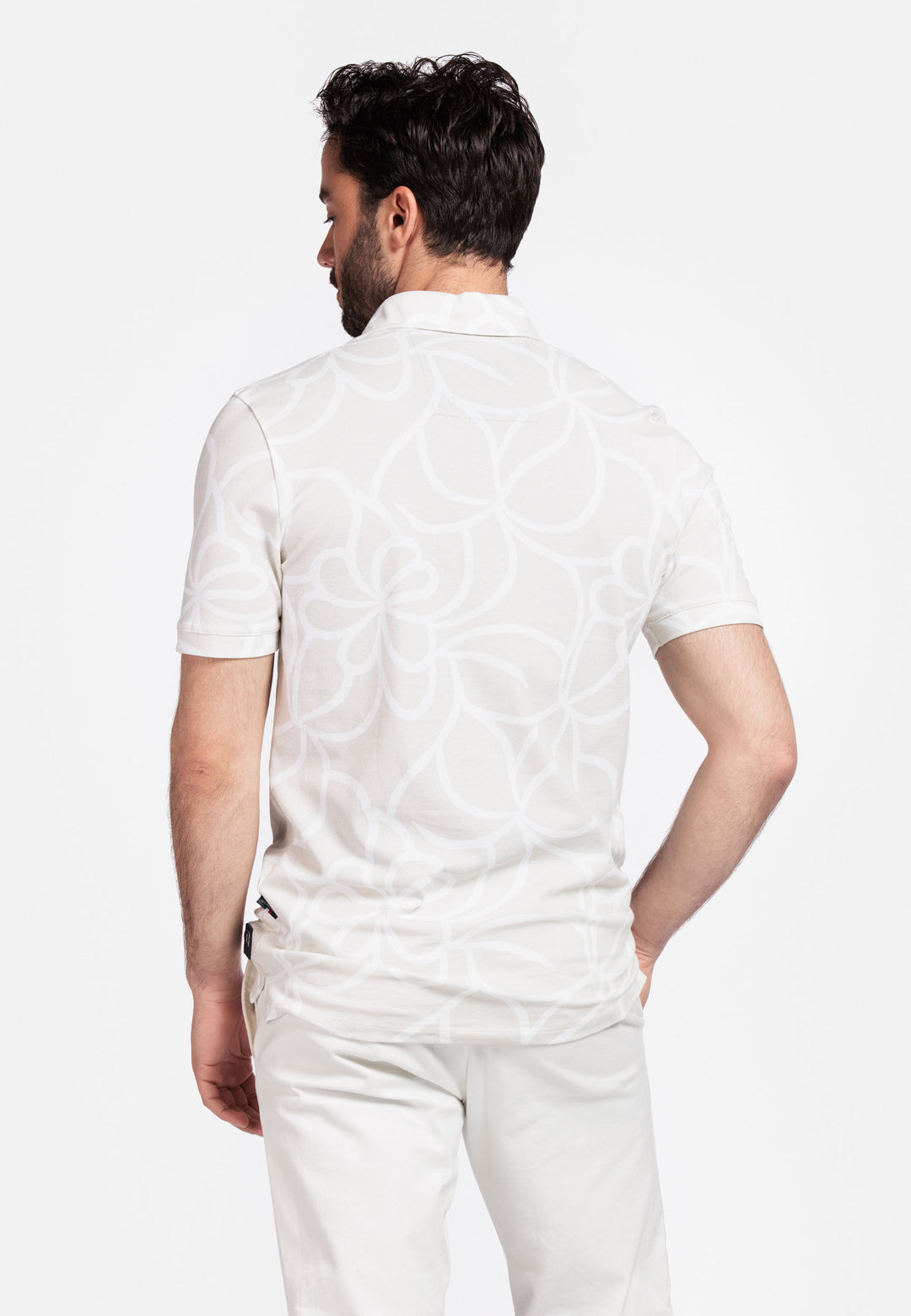 Giordano Formentini Print Polo - Beige - 516582-80
