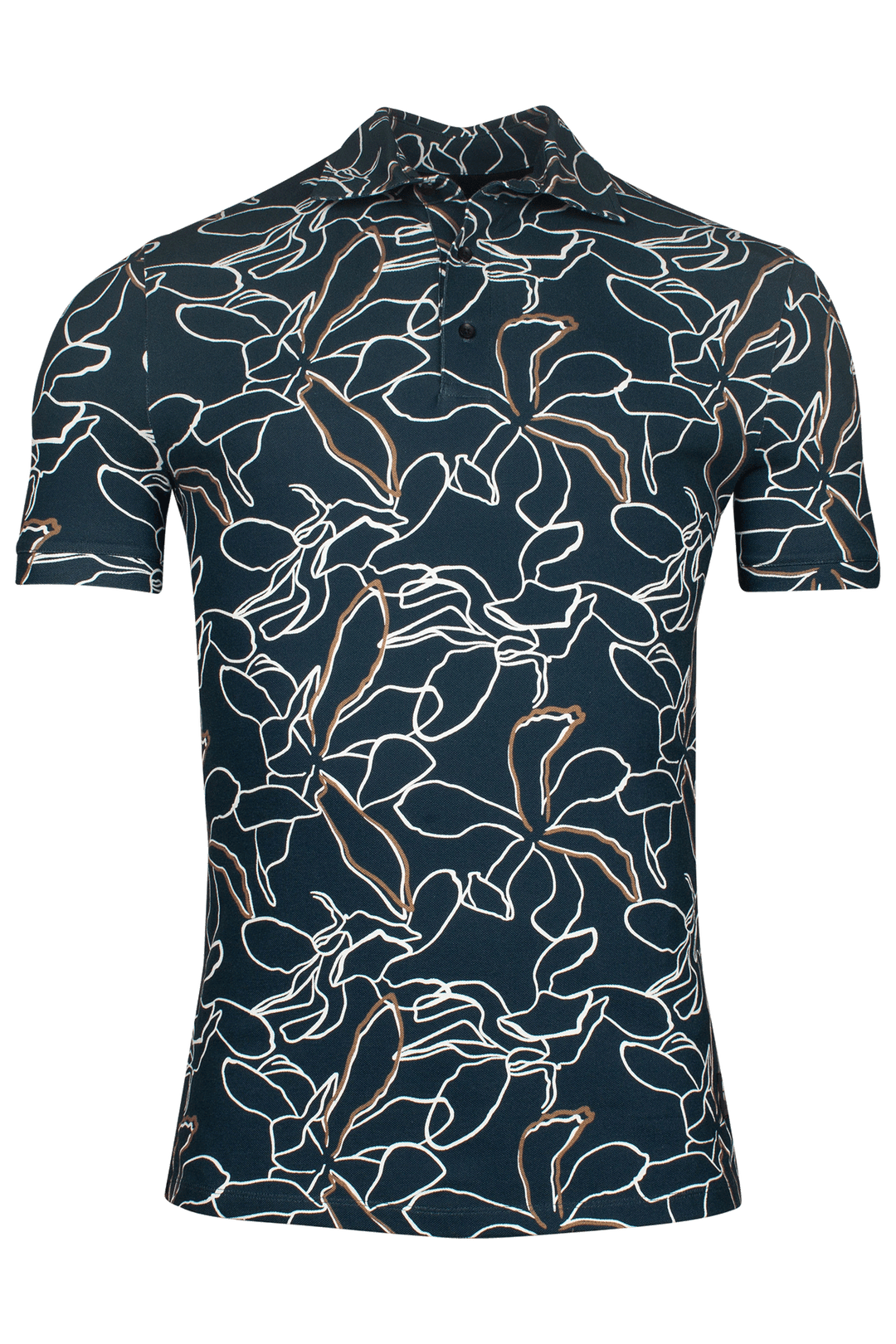Giordano Formentini Print Polo - Blauw - 516583-60