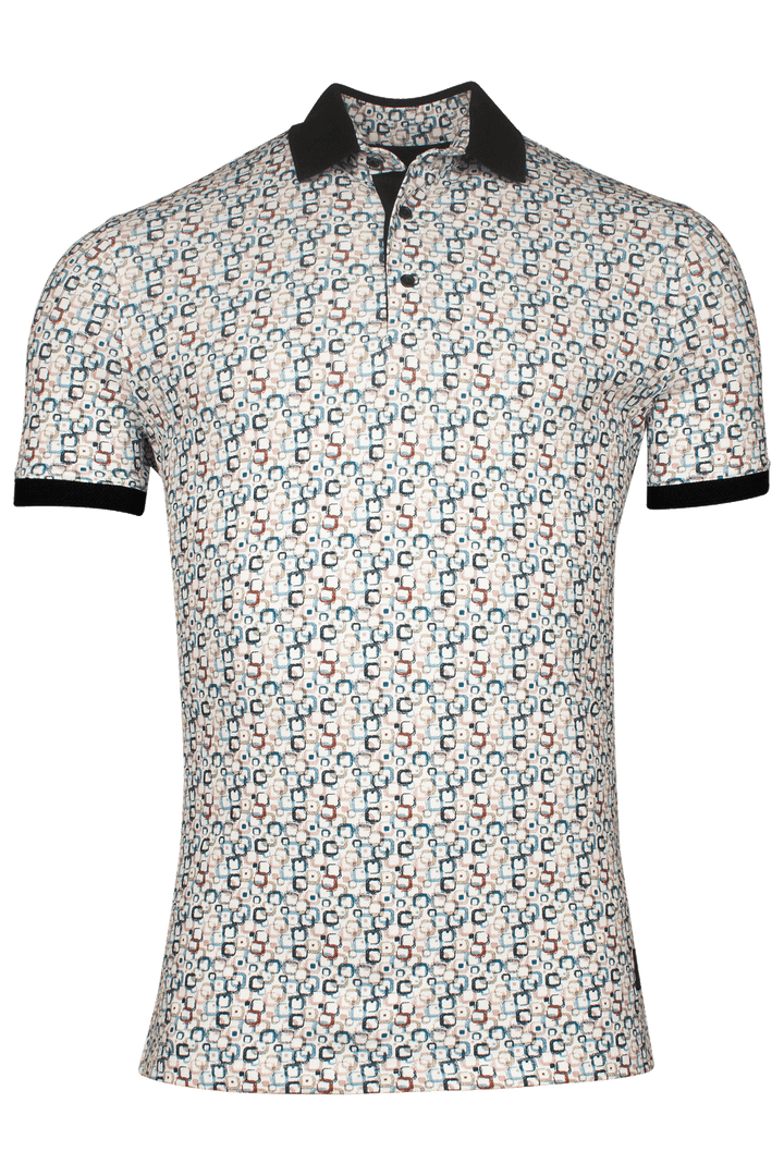 Giordano Genardi Print Polo - Rood - 516584-30