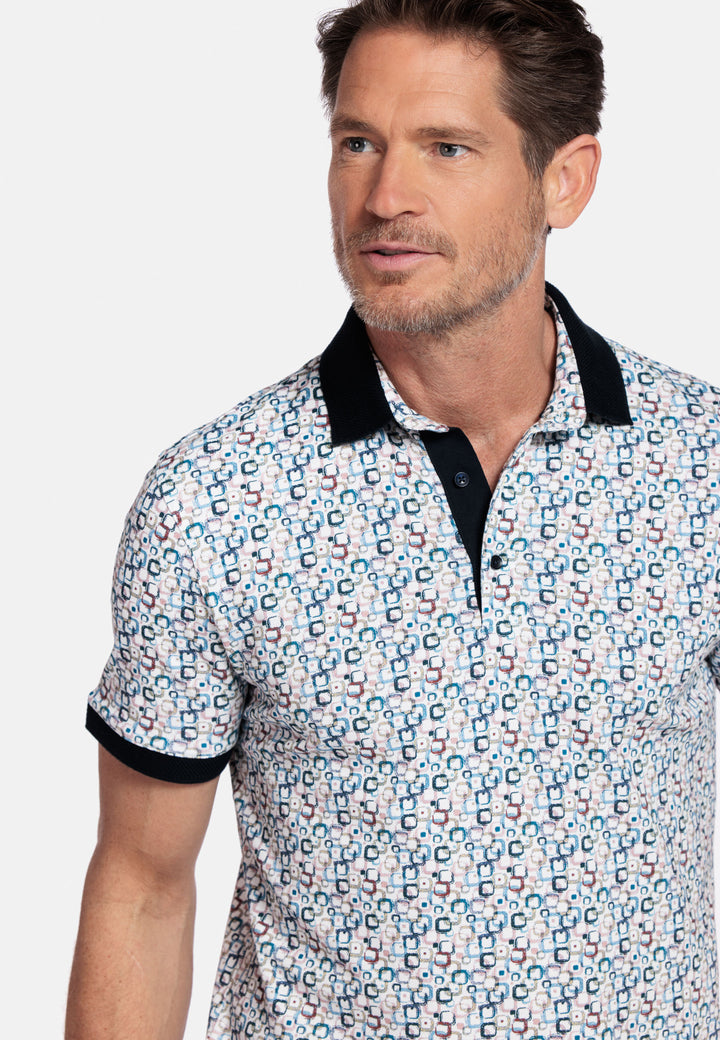 Giordano Genardi Print Polo - Rood - 516584-30