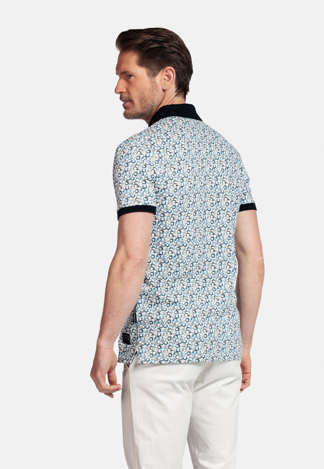 Giordano Genardi Print Polo - Navy - 516584-60