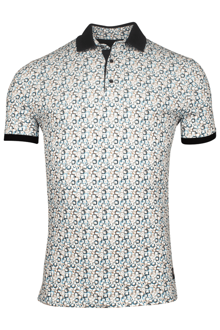 Giordano Genardi Print Polo - Navy - 516584-60