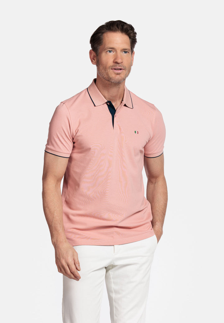 Giordano Nico Two-ply Supima Polo - Lichtroze