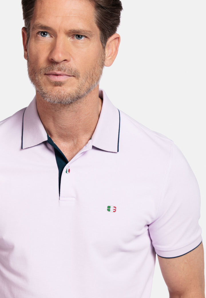 Giordano Nico Two-ply Supima Polo - Lichtpaars