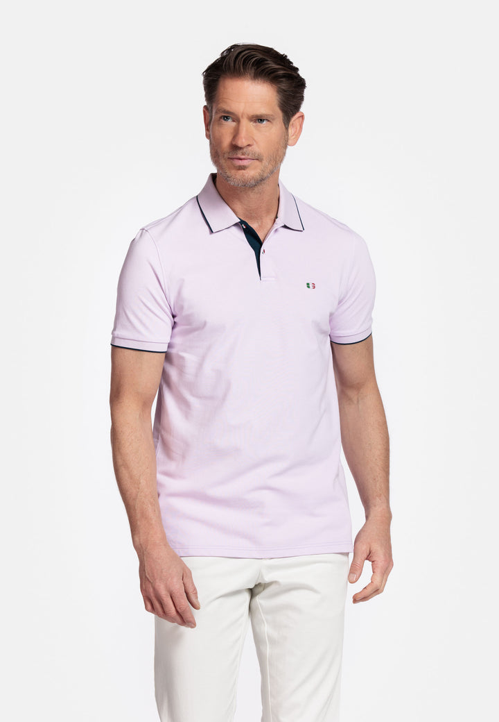 Giordano Nico Two-ply Supima Polo - Lichtpaars