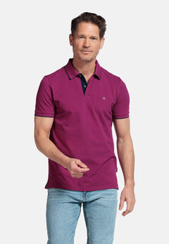 Giordano Nico Two-ply Supima Polo - Roze - 516587-54