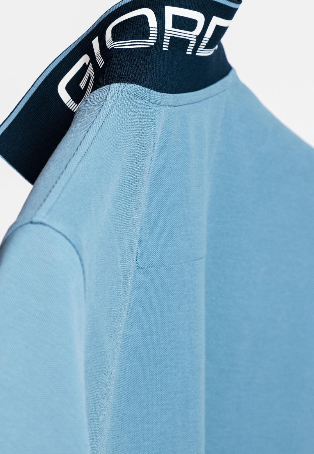 Giordano Nico Two-ply Supima Polo - Middenblauw