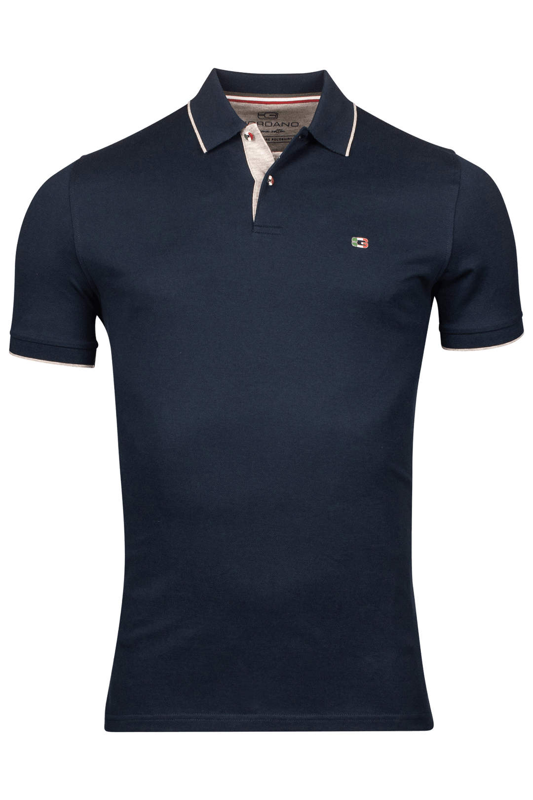 Giordano Nico Two-ply Supima Polo - Donkerblauw