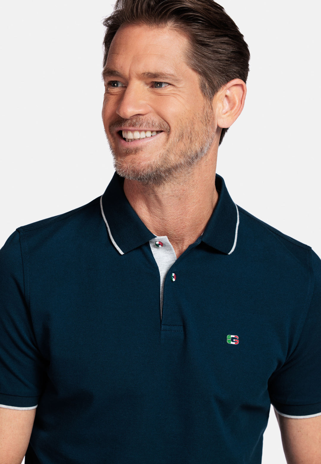 Giordano Nico Two-ply Supima Polo - Donkerblauw