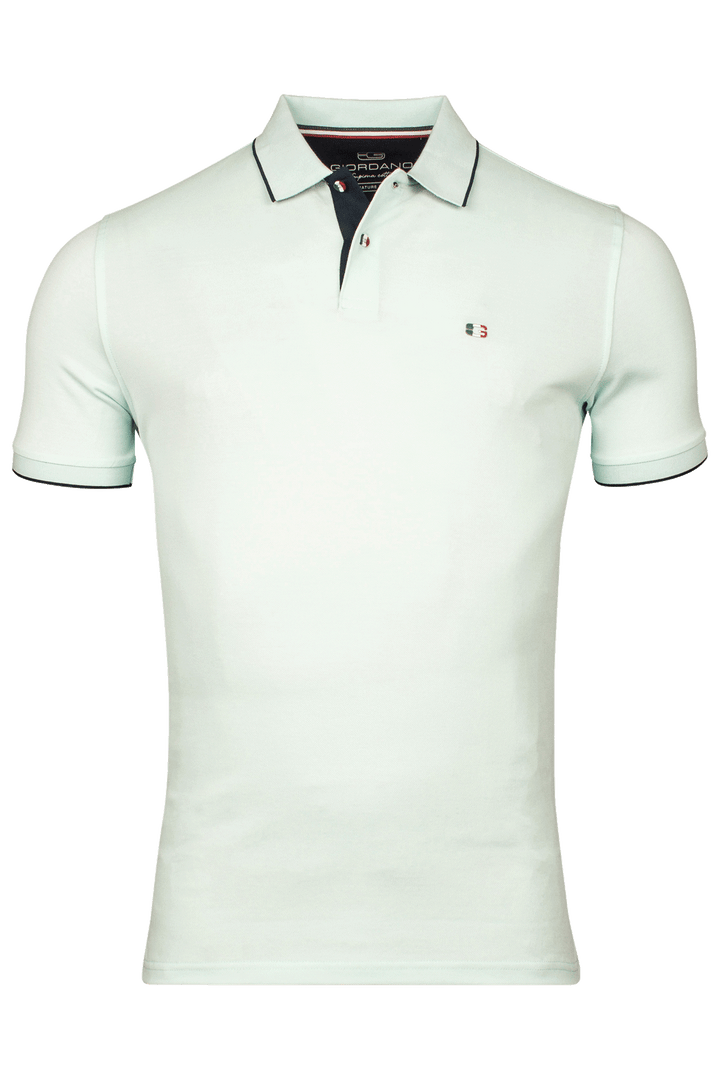 Giordano Nico Two-ply Supima Polo - Lichtgroen