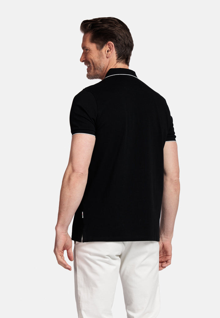 Giordano Nico Two-ply Supima Polo - Zwart