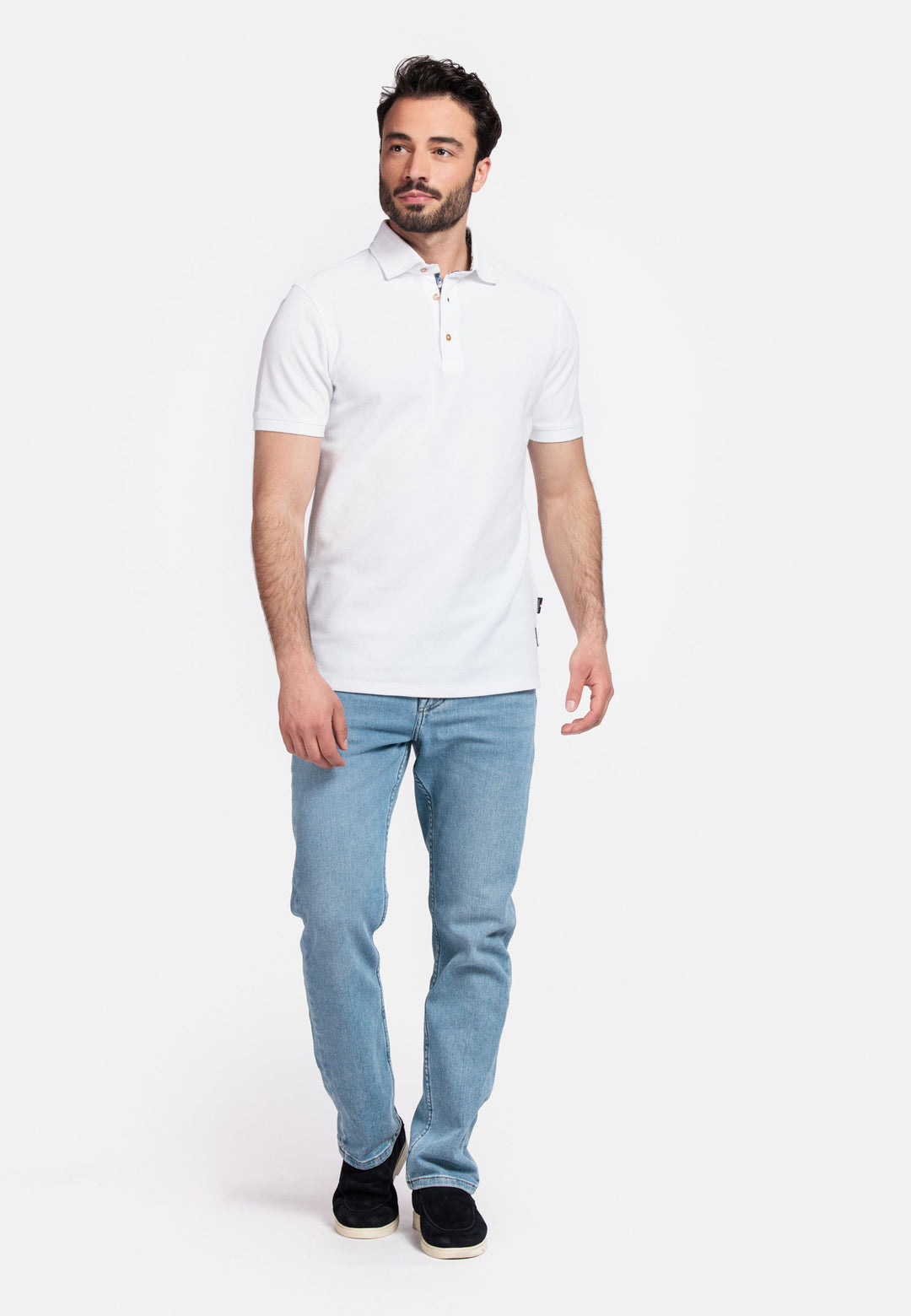Giordano Cortona Polo - Wit - 516598-10