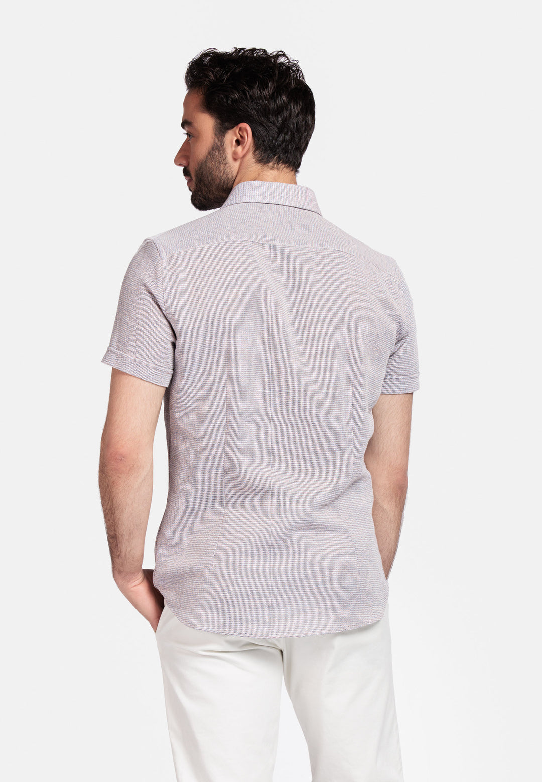 Giordano Front Korte Mouw Overhemd - Roze