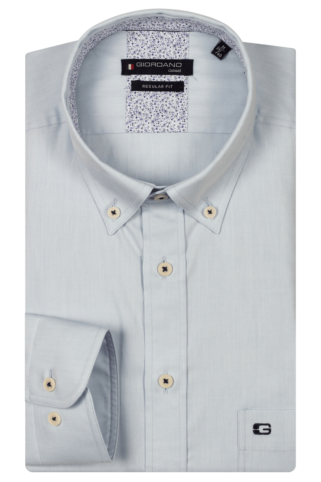 Giordano Ivy Button Down Twill Overhemd - Navy - 517008-60