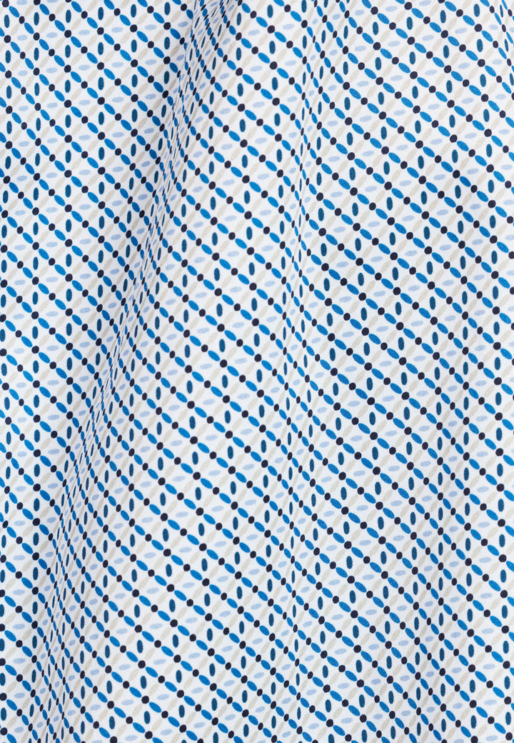 Giordano Ivy Print Overhemd - Blauw - 517012-60